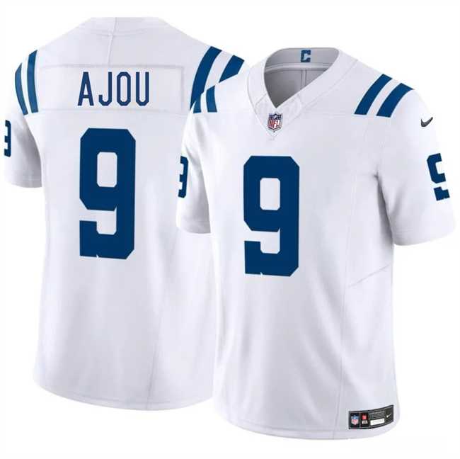 Men & Women & Youth Indianapolis Colts #9 Ajou Ajou White 2025 F.U.S.E. Vapor Limited Stitched Jersey